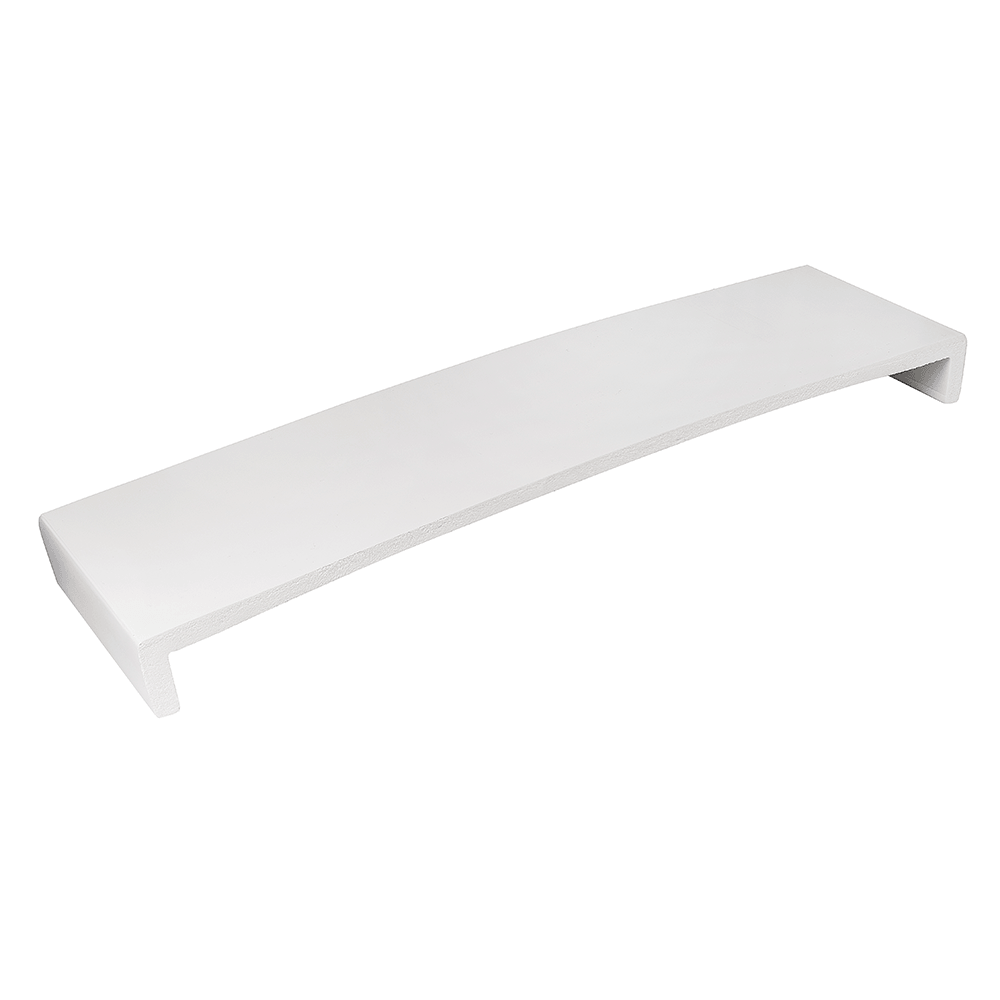 405mm x 9mm White Square Double Ended Refurbishment Cover Fascia Board 1.25m image